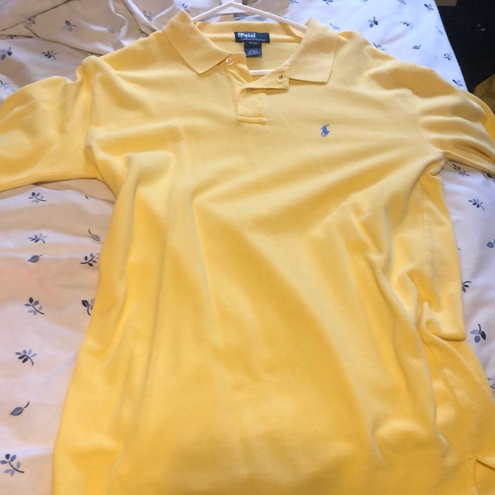Yellow Ralph Lauren long sleeve shirt